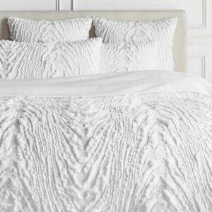 Z Gallerie Azalea Collection Stardard Shams WHITE Super Soft Comfort --1 PC ONLY